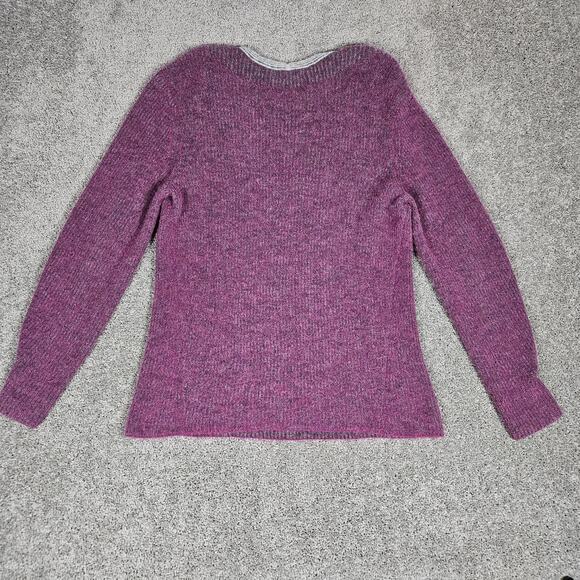 Rag & Bone Sweater Womens Small Oversized Pink Wool Alpaca Blend V-Neck Jonie - Picture 5 of 10